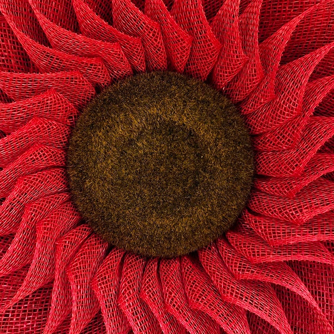 Red Sunflower Wreath For Front Door, Double Door, Indoor Outdoor Spring Summer Fall Porch Decor, Large Flower Wall Decoration, Home Gift