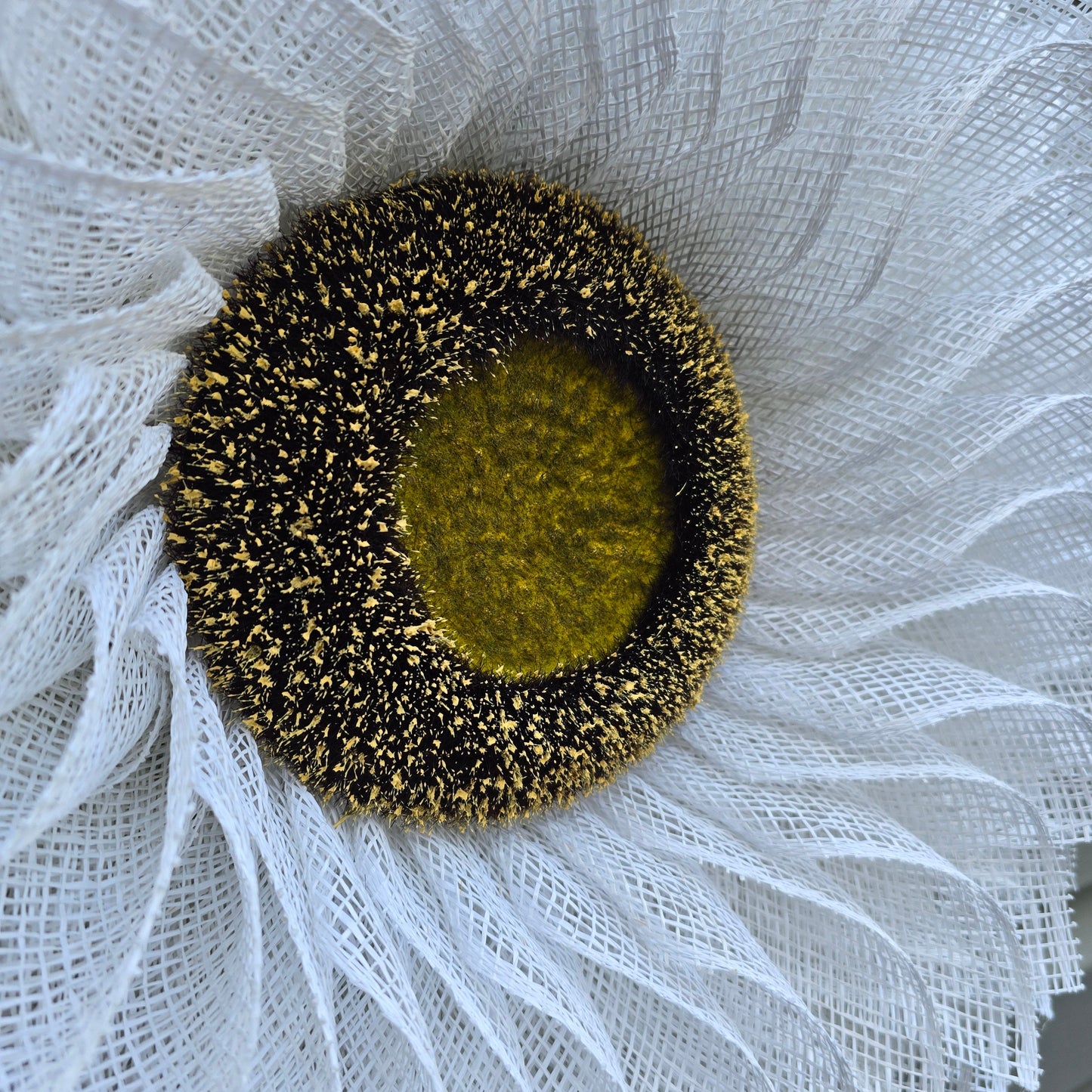 White Flower Wreath For Front Door, Double Door, Outdoor Spring Summer Fall Porch Decor, Daisy Wall Flower Decoration, Sunflower Home Gift