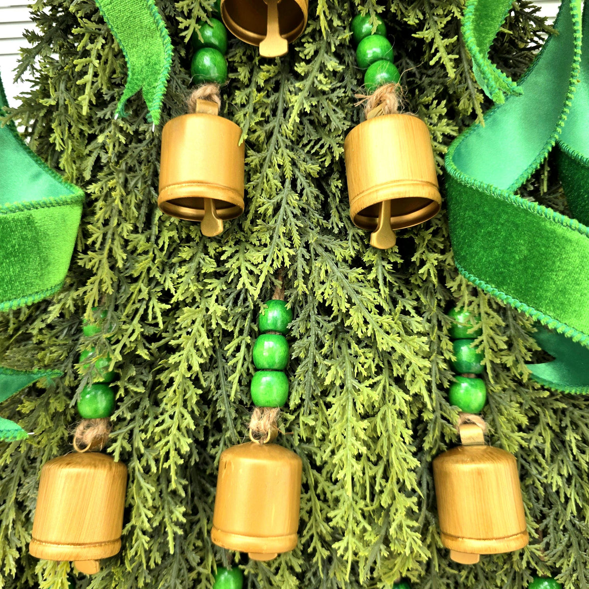 Large Christmas Wreath Teardrop Swag For Front Door Indoor Outdoor Holiday Decor Double Door Wreaths Xmas Porch Decor