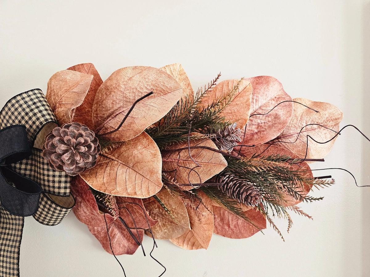 Fall Wreath Swag For Above Front Door, Indoor Outdoor Extra Large Seasonal Home Decoration, Autumn  Decor, Housewarming Gift