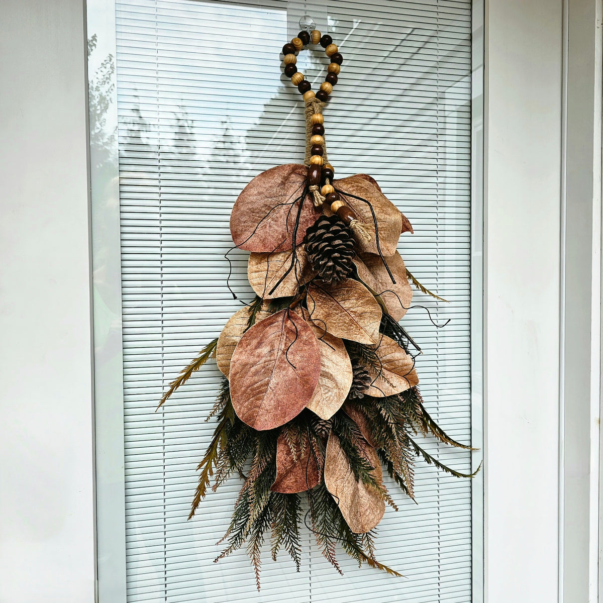 Fall Wreath, Magnolia Wreath, Fall Swag, Double Door Decor, Autumn Wreath, Front Door Decor, Fall Decor, Neutral Wreath, Double Door Wreaths