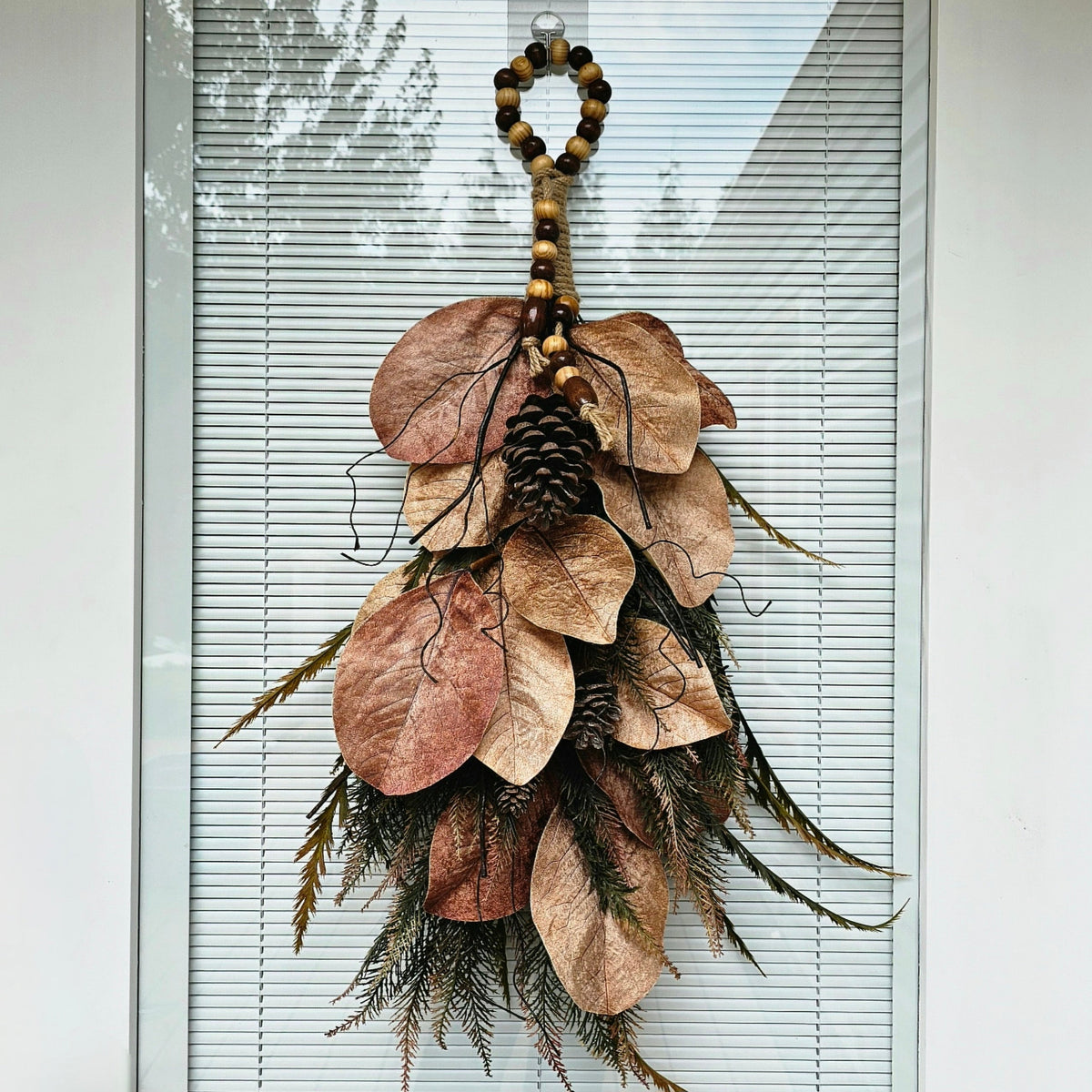 Fall Wreath, Magnolia Wreath, Fall Swag, Double Door Decor, Autumn Wreath, Front Door Decor, Fall Decor, Neutral Wreath, Double Door Wreaths