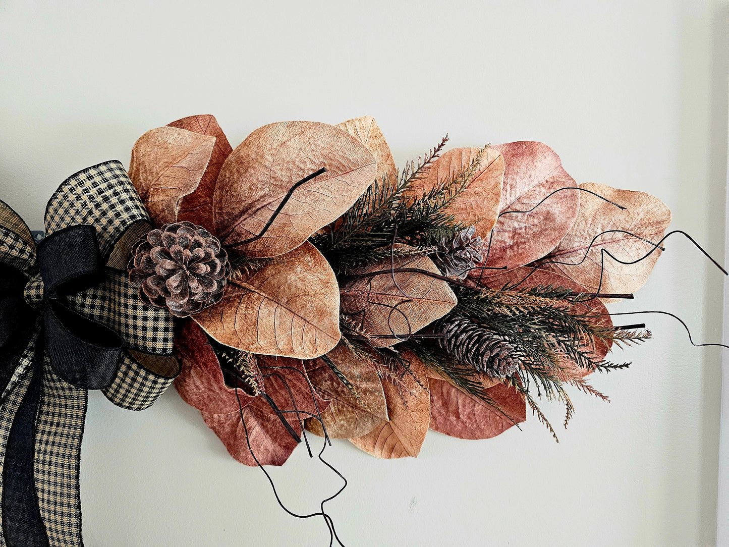 Fall Wreath Swag For Above Front Door, Indoor Outdoor Extra Large Seasonal Home Decoration, Autumn  Decor, Housewarming Gift