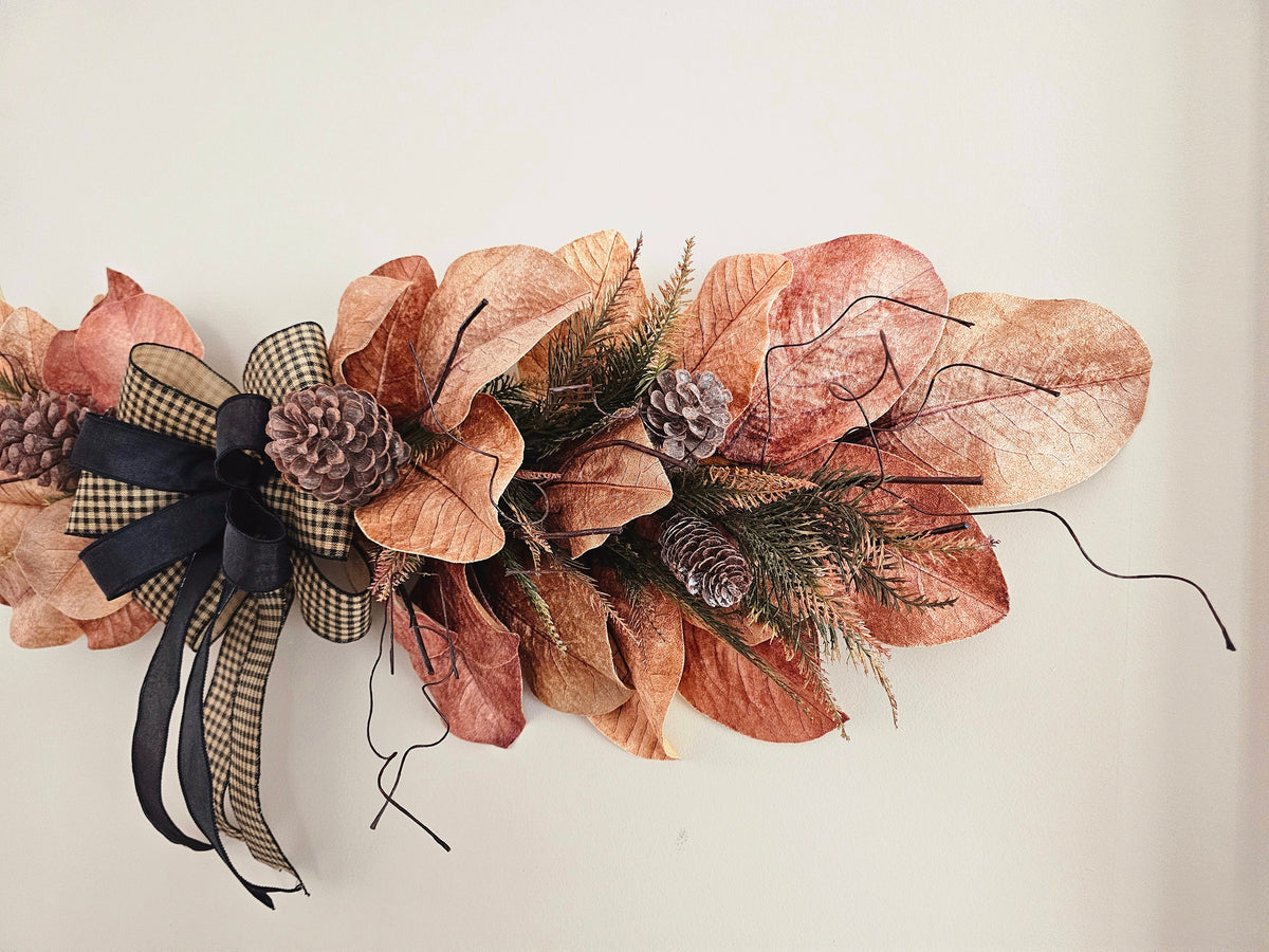Fall Wreath Swag For Above Front Door, Indoor Outdoor Extra Large Seasonal Home Decoration, Autumn  Decor, Housewarming Gift