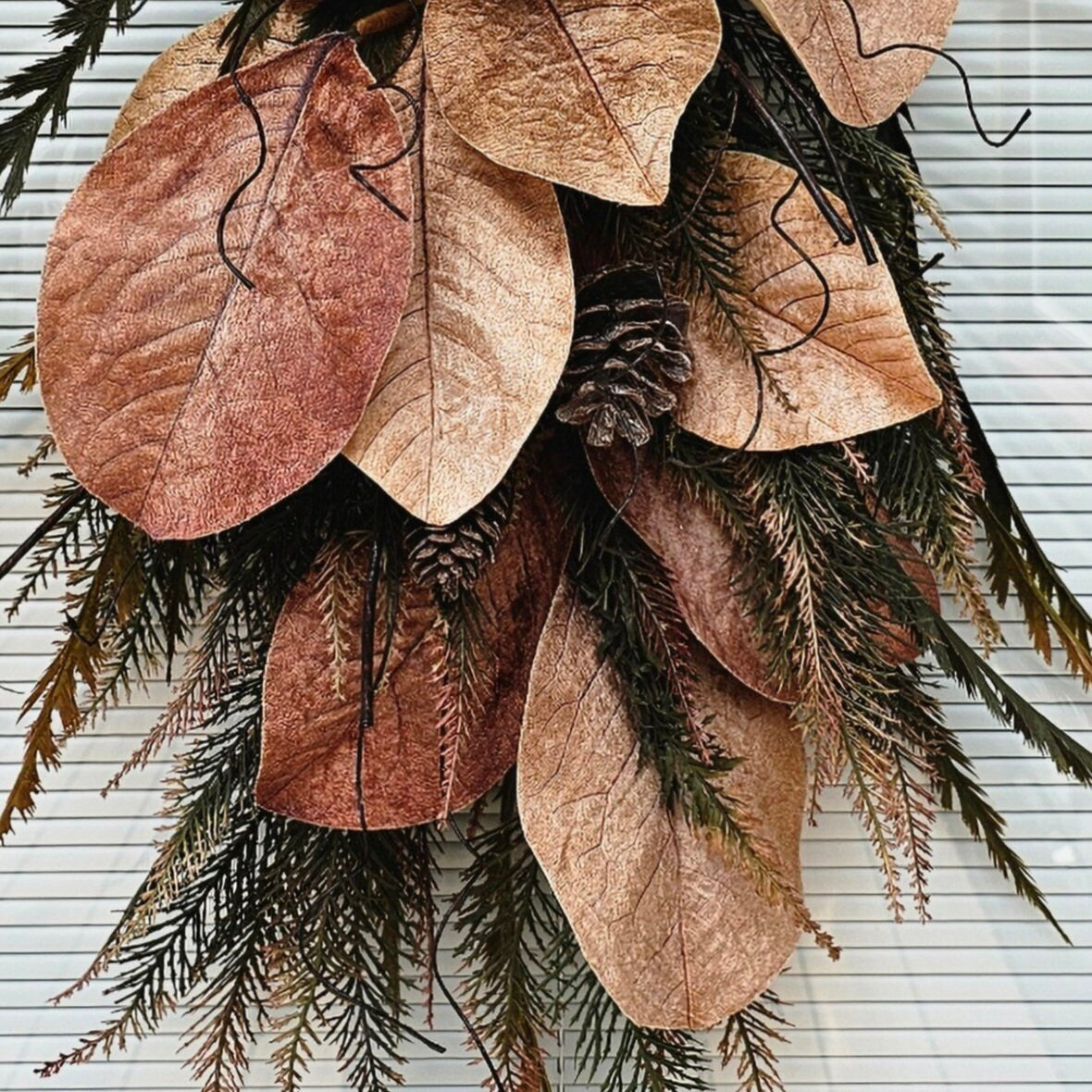 Fall Wreath, Magnolia Wreath, Fall Swag, Double Door Decor, Autumn Wreath, Front Door Decor, Fall Decor, Neutral Wreath, Double Door Wreaths