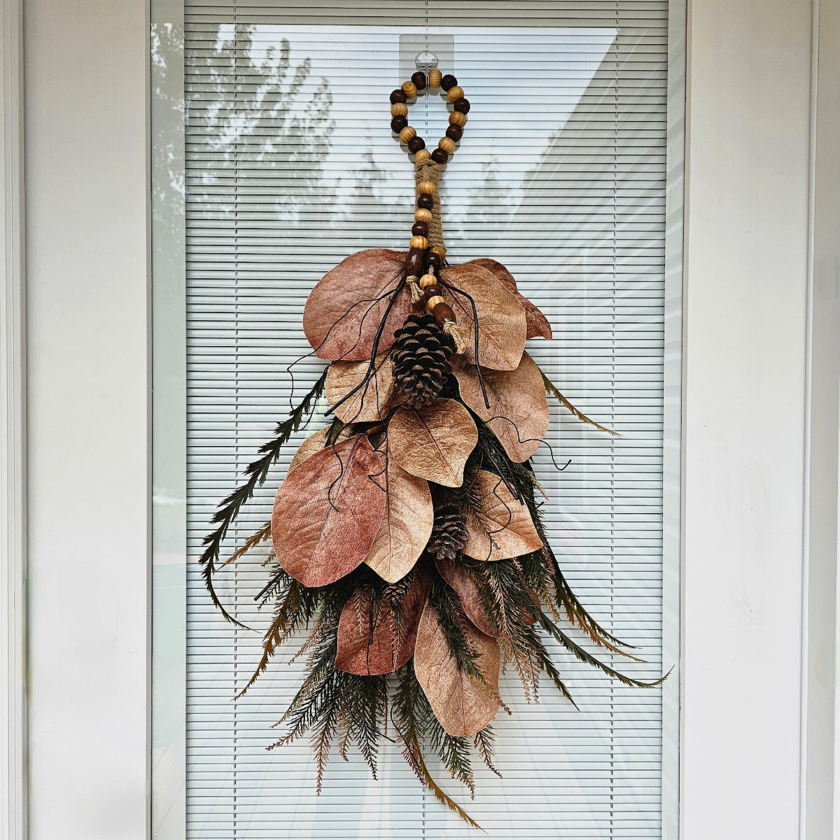 Fall Wreath, Magnolia Wreath, Fall Swag, Double Door Decor, Autumn Wreath, Front Door Decor, Fall Decor, Neutral Wreath, Double Door Wreaths