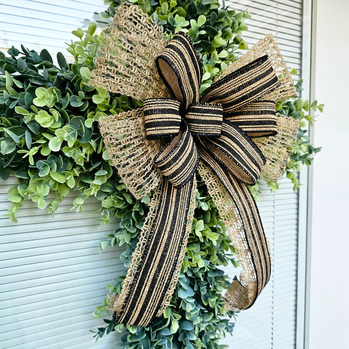CROSS WREATH For Front Door, Double Door Wreaths, Memorial, Year Round, Wall Decor, Christian Church, Christianity, Religious Gift