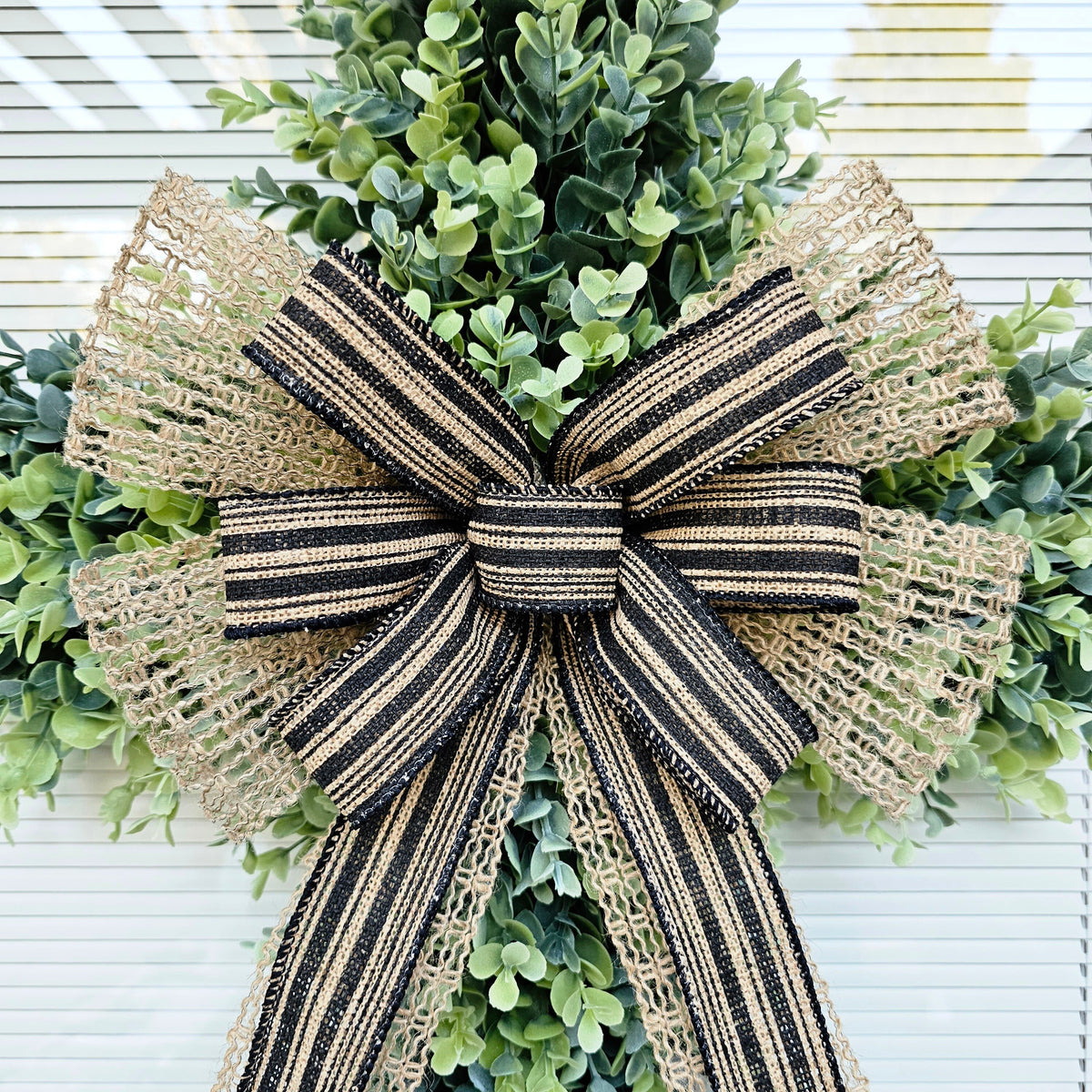 CROSS WREATH For Front Door, Double Door Wreaths, Memorial, Year Round, Wall Decor, Christian Church, Christianity, Religious Gift