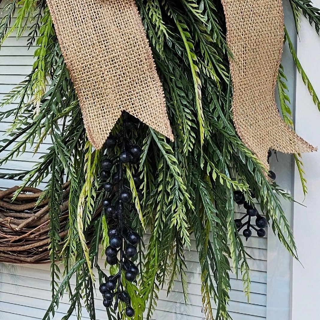 Year Round Wreath, Everyday Wreaths, Hydrangea Wreath, Front Door Wreaths, Farmhouse Decor, Housewarming Gift, Unique, Home Decor
