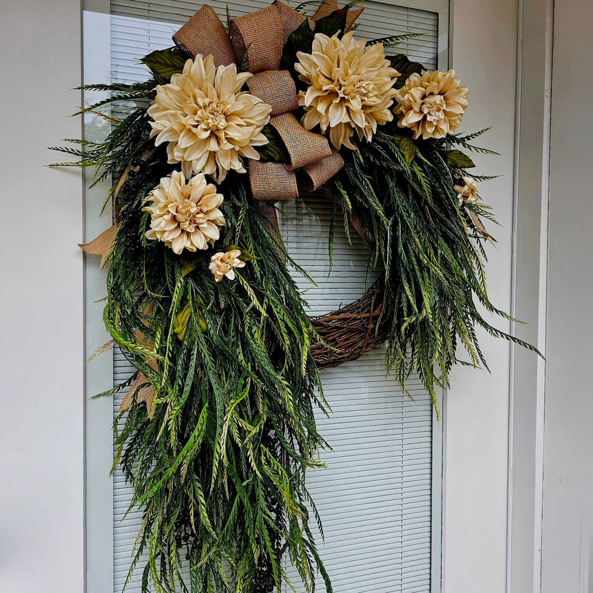 Year Round Wreath, Front Door Decor, Double Door Wreaths, Everyday Outdoor Decoration, Spring Summer Fall Home Decor, Housewarming Gift
