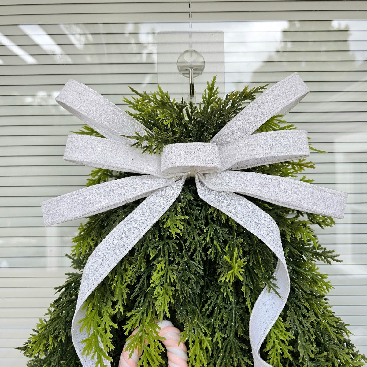 Christmas Wreath For Front Door Decor Indoor Outdoor Holiday Seasonal Porch Decor Xmas Teardrop Tree Swag