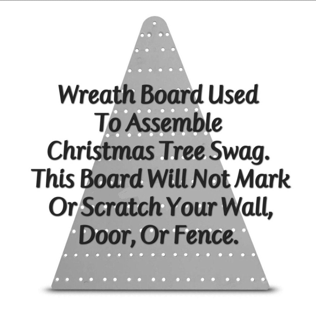 Christmas Wreath For Front Door, Double Doors, Home Decor, Large Elegant Xmas Tree Teardrop Swag With Bells