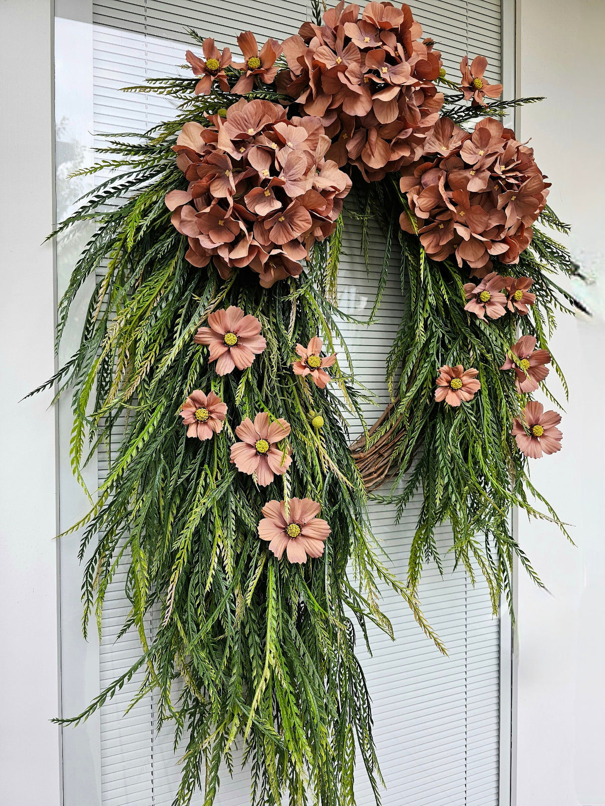 Year Round Wreath, Front Door Decor, Double Door Wreaths, Outdoor Spring Summer Fall Porch & Home Decor, Everyday Wreath, Housewarming Gift