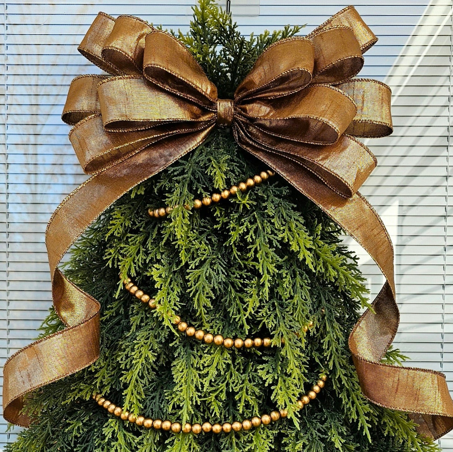 Christmas Wreath For Front Door Double Door Wreaths Outdoor Winter Holiday Decor Large Artificial Cedar Teardrop Xmas Tree Swag Home Gift