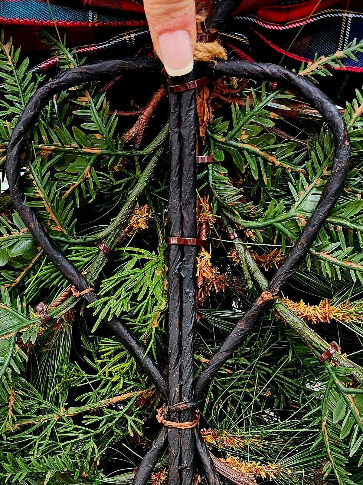 Traditional Christmas Wreath For Front Door, Double Doors Wreaths, Outdoor Extra Large Xmas Swag, XL Holiday Teardrop & Bells, Home Gifts