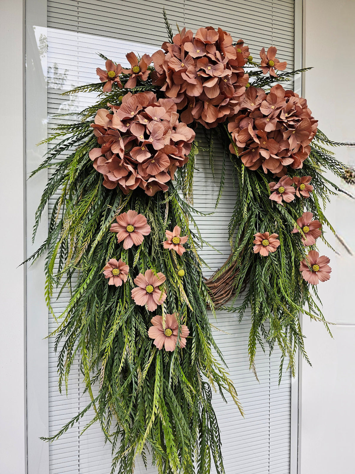 Year Round Wreath, Front Door Decor, Double Door Wreaths, Outdoor Spring Summer Fall Porch & Home Decor, Everyday Wreath, Housewarming Gift