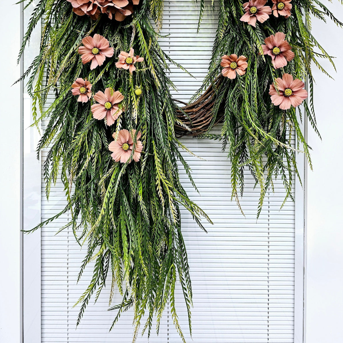 Year Round Wreath, Front Door Decor, Double Door Wreaths, Outdoor Spring Summer Fall Porch & Home Decor, Everyday Wreath, Housewarming Gift