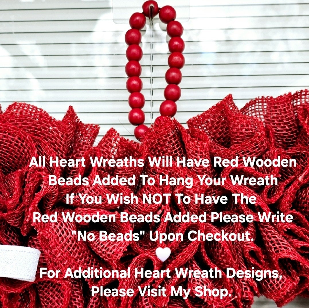 Valentines Day Wreath For Front Door Double Door Wreaths Indoor Outdoor Vday Decor Large Red Burlap Heart Shaped Hanger Home Gift
