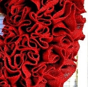 Valentines Day Wreath For Front Door Double Door Wreaths Indoor Outdoor Vday Decor Large Red Burlap Heart Shaped Hanger Home Gift