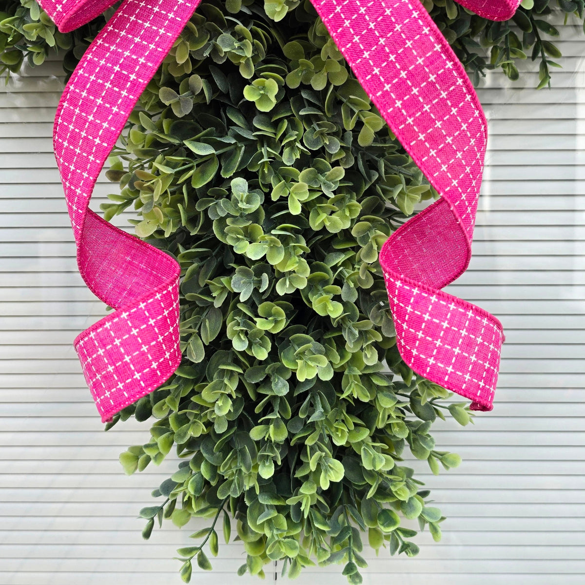 EASTER CROSS WREATH For Front Door, Double Door Wreaths, Memorial, Year Round, Religious Wall Decor, Christian Church, Christianity Gift