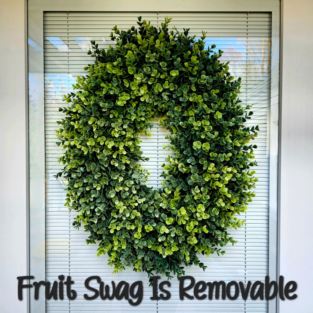 Summer Wreath For Front Door Decor, Fruit Wreath