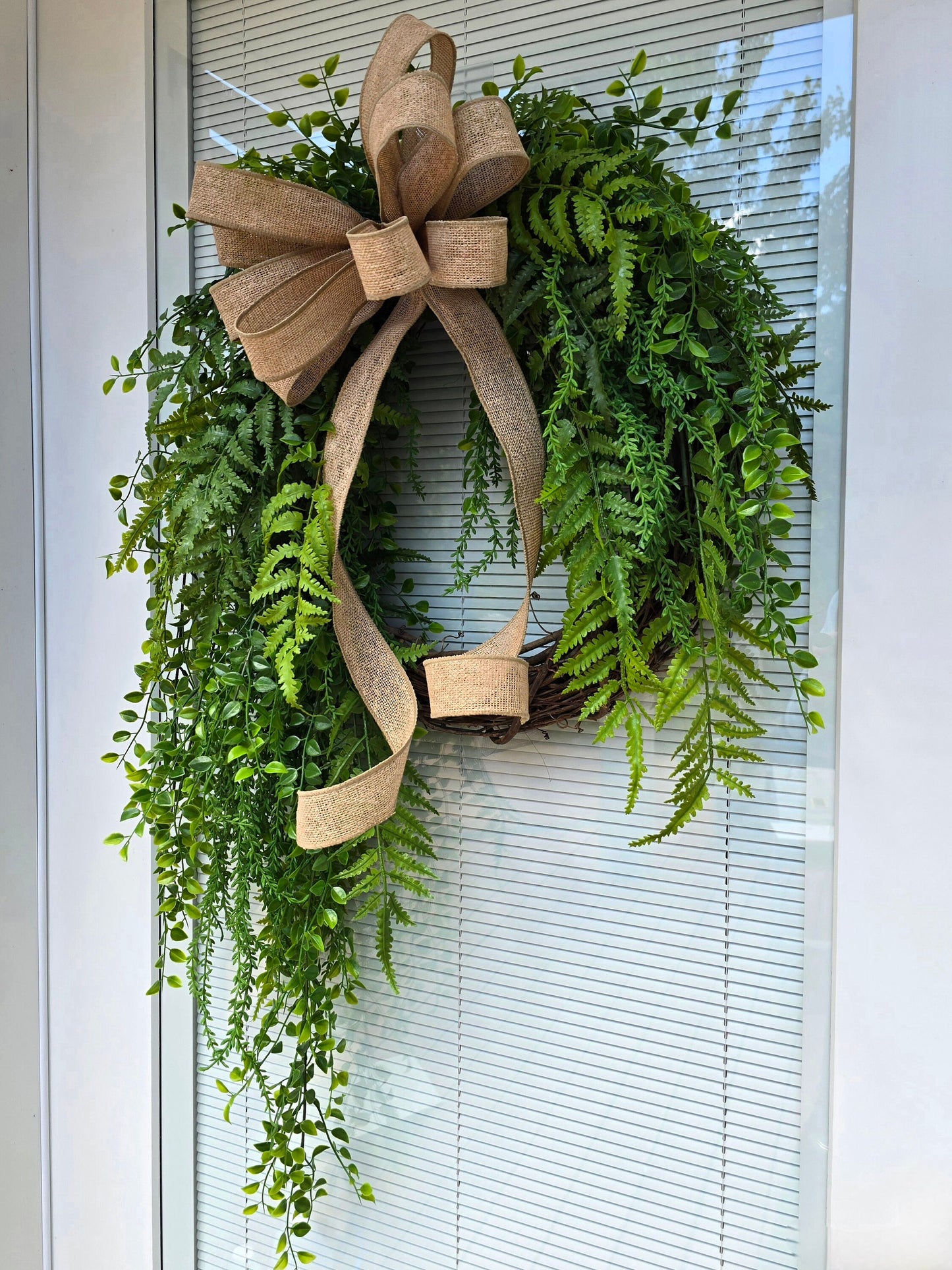 Year Round Wreath For Front Door Double Wreaths Outdoor Seasonal Spring Summer Fall Winter Decor Everyday Greenery Grapevine Large Home Gift