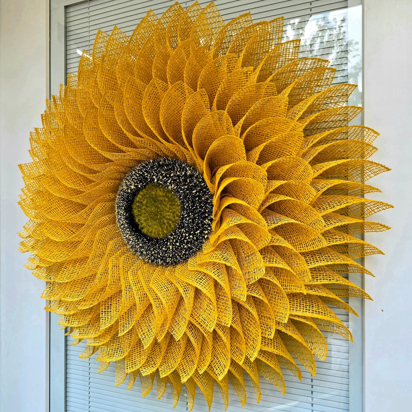 Sunflower Wreath For Front Door Double Doors Wreaths Large Seasonal Outdoor Spring Summer Fall Home Decor Yellow Burlap Flower Floral Gifts