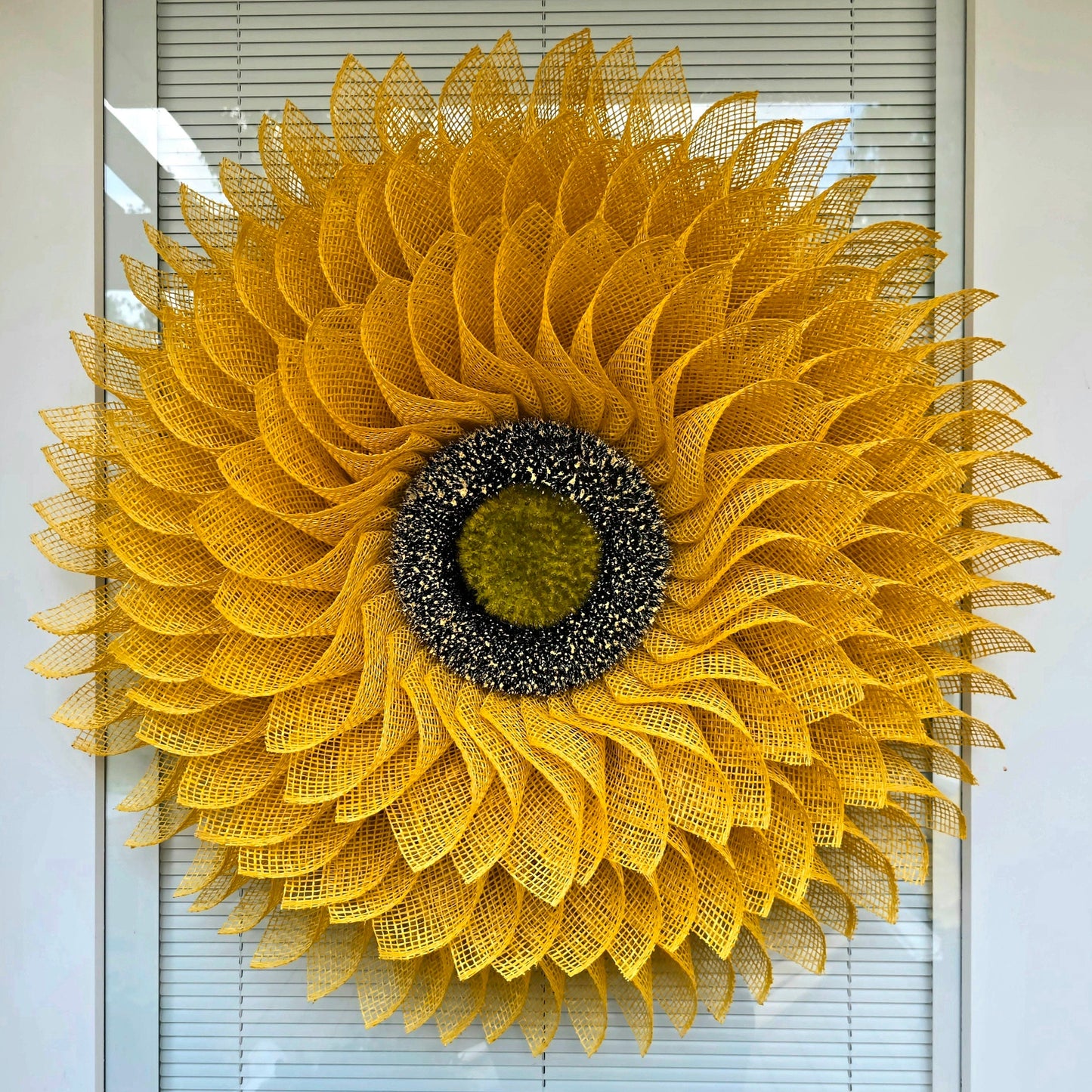 Sunflower Wreath For Front Door Double Doors Wreaths Large Seasonal Outdoor Spring Summer Fall Home Decor Yellow Burlap Flower Floral Gifts