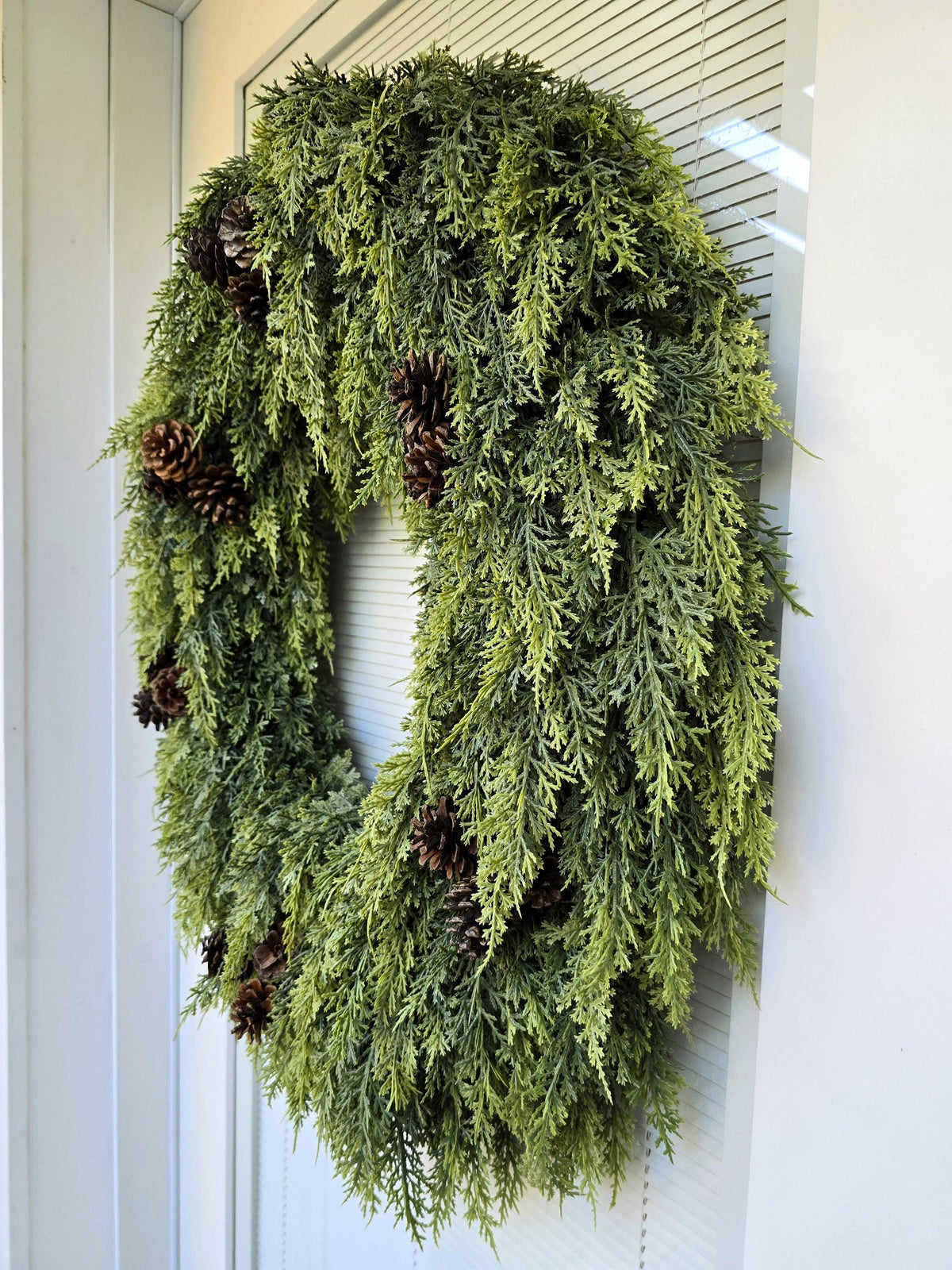 Winter Wreath for Front Door Double Door Wreaths Home Decor Housewarming Gift