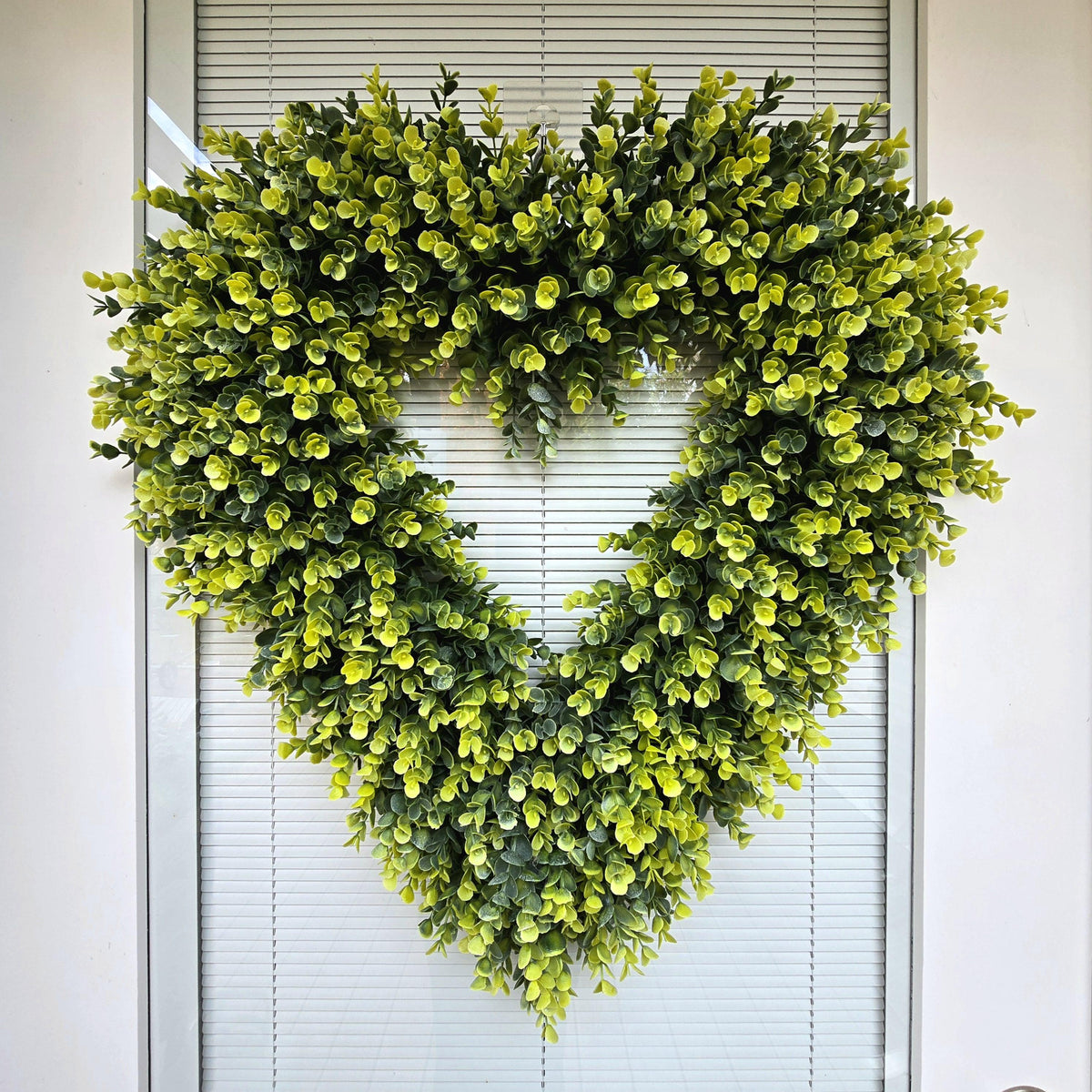 26" Valentine Day Heart Shaped Wreath For Front Door Decor