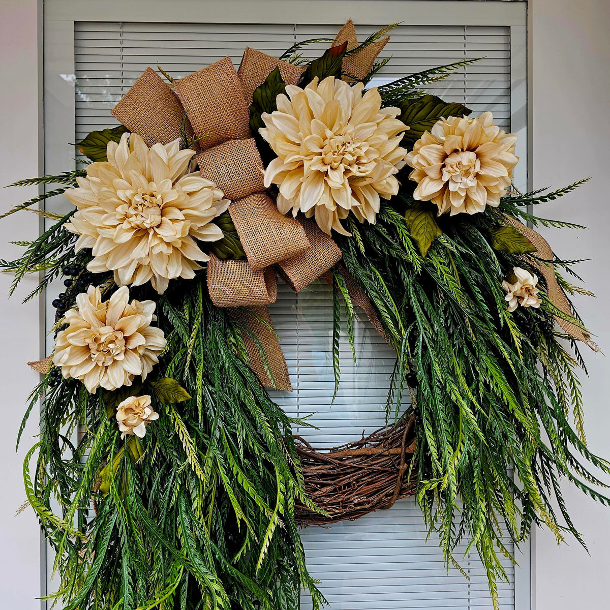 Year Round Wreath, Front Door Decor, Double Door Wreaths, Everyday Outdoor Decoration, Spring Summer Fall Home Decor, Housewarming Gift
