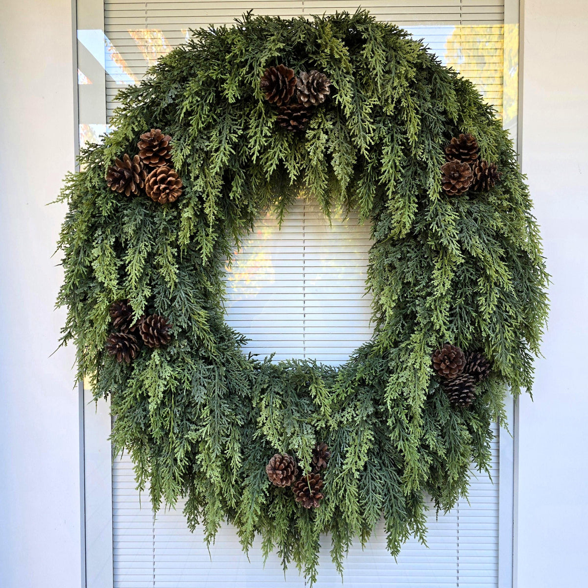 Winter Wreath for Front Door Double Door Wreaths Home Decor Housewarming Gift