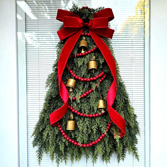 BEST SELLER Christmas Wreath For Front Door, Double Door, Outdoor Porch Decor, Large Holiday Decoration, Handmade Xmas Tree Swag, Home Gifts