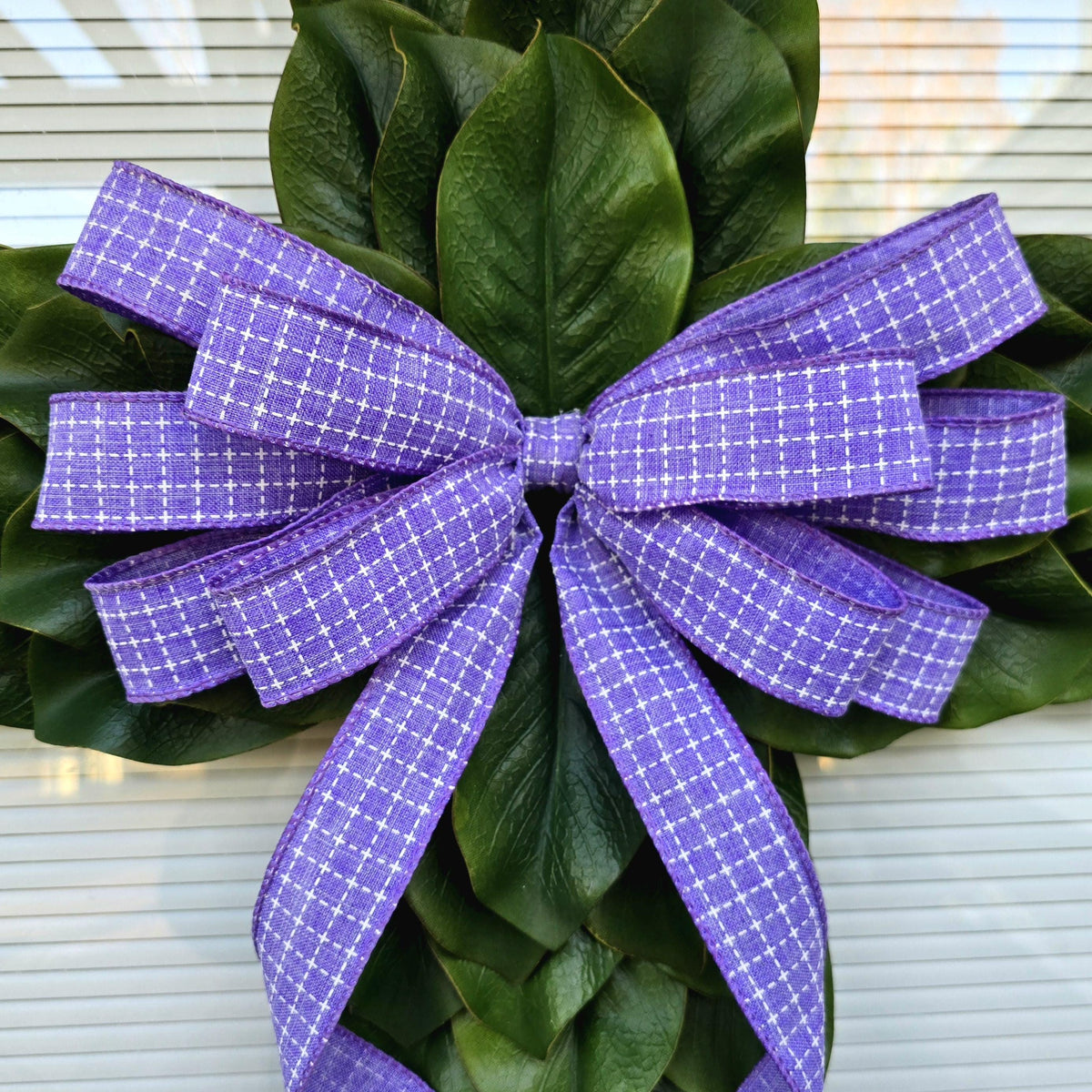 Magnolia Leaf Cross Wreath for Front Door, Farmhouse Religious Decor, Easter & Lent Cross Wreaths, Christian Door Hanger