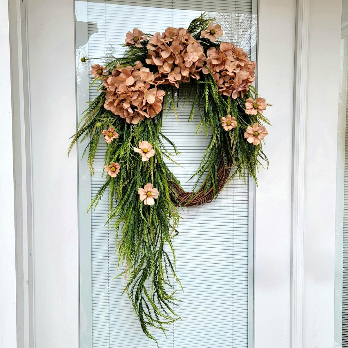 Hydrangea Wreath for Front Door: Year-Round Cascading Floral Decor
