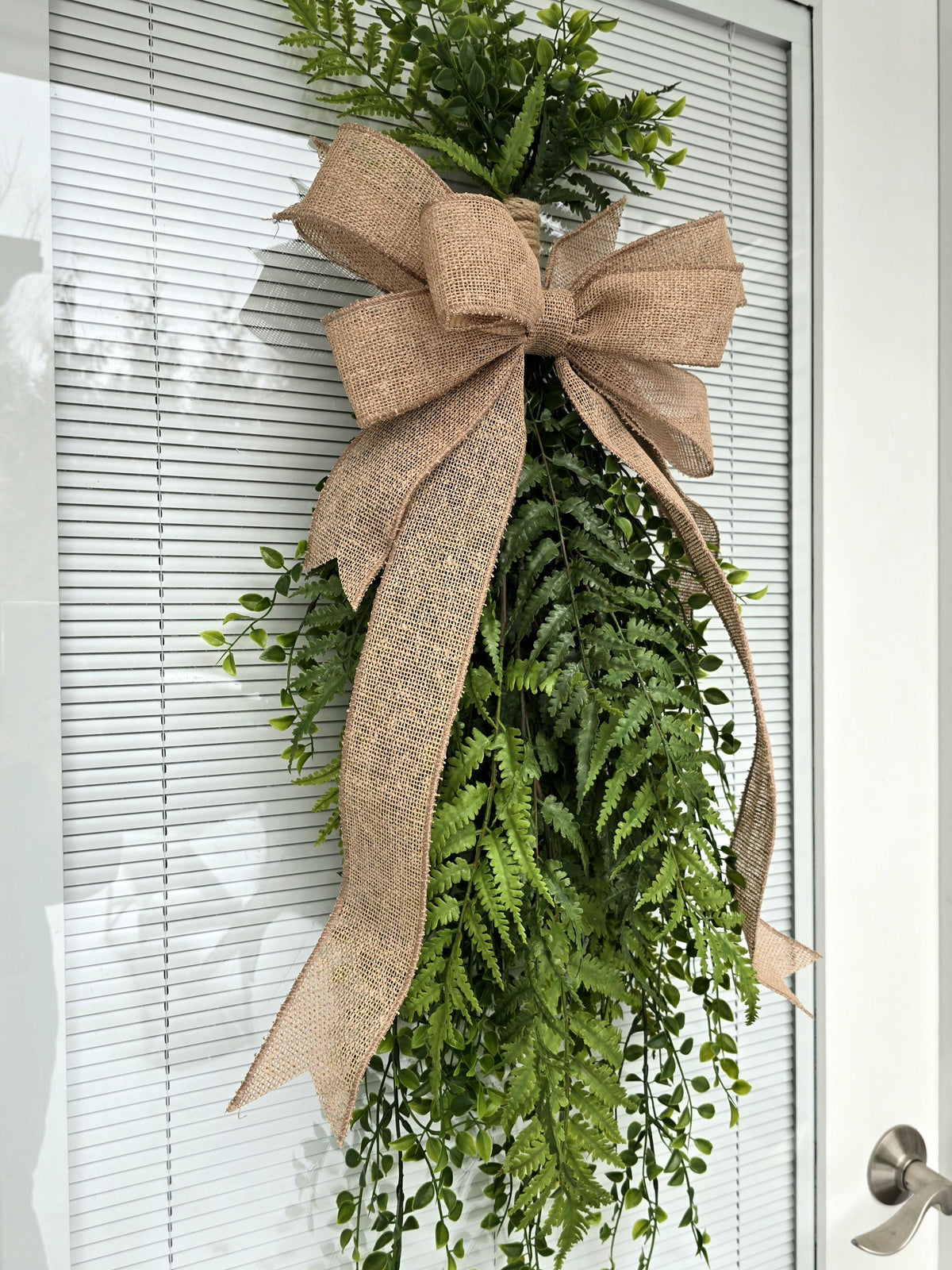 Double Door Wreaths, Year Round Wreath For Front Door, Rustic Farmhouse Porch Decor