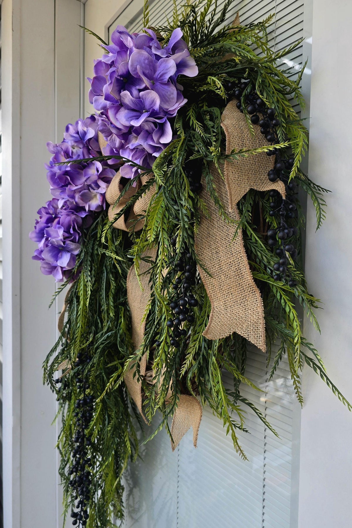 Spring Summer Wreath For Front Door, Modern Rustic Farmhouse Decor, Unique Gift