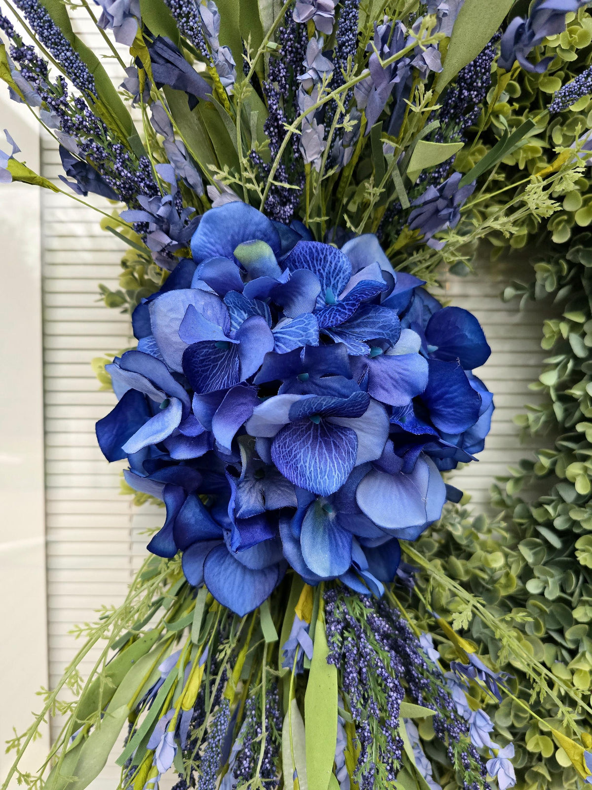 Spring Wreath, Summer Wreath, Hydrangea Wreath, Farmhouse Decor, Double Door Wreath, Gift