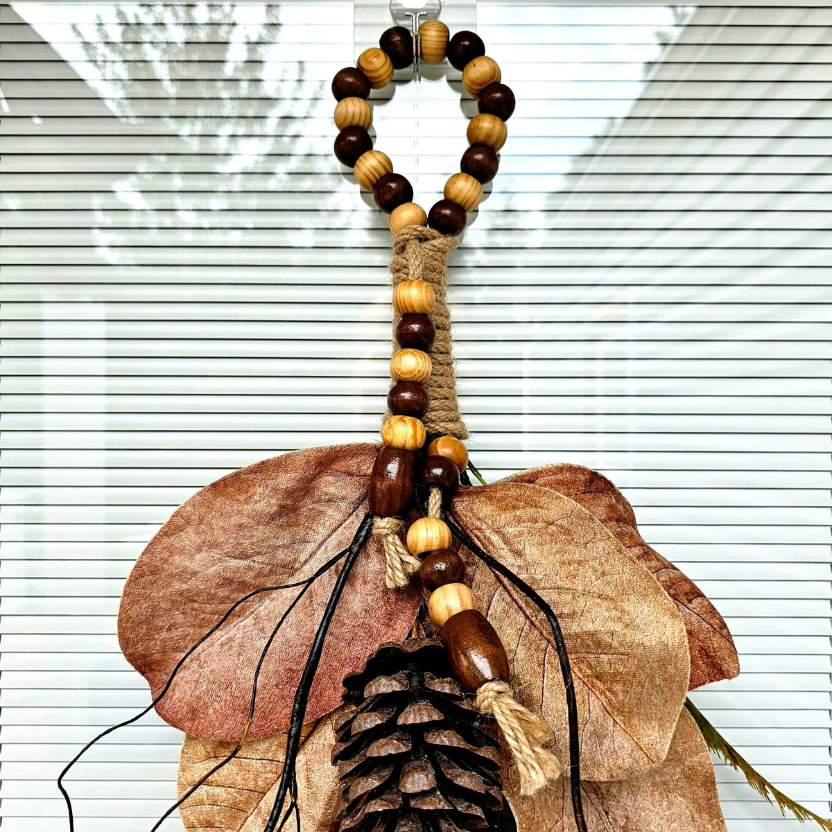 Fall Wreath For Front Door Outdoor Autumn Magnolia Leaf Teardrop Swag Porch Decor