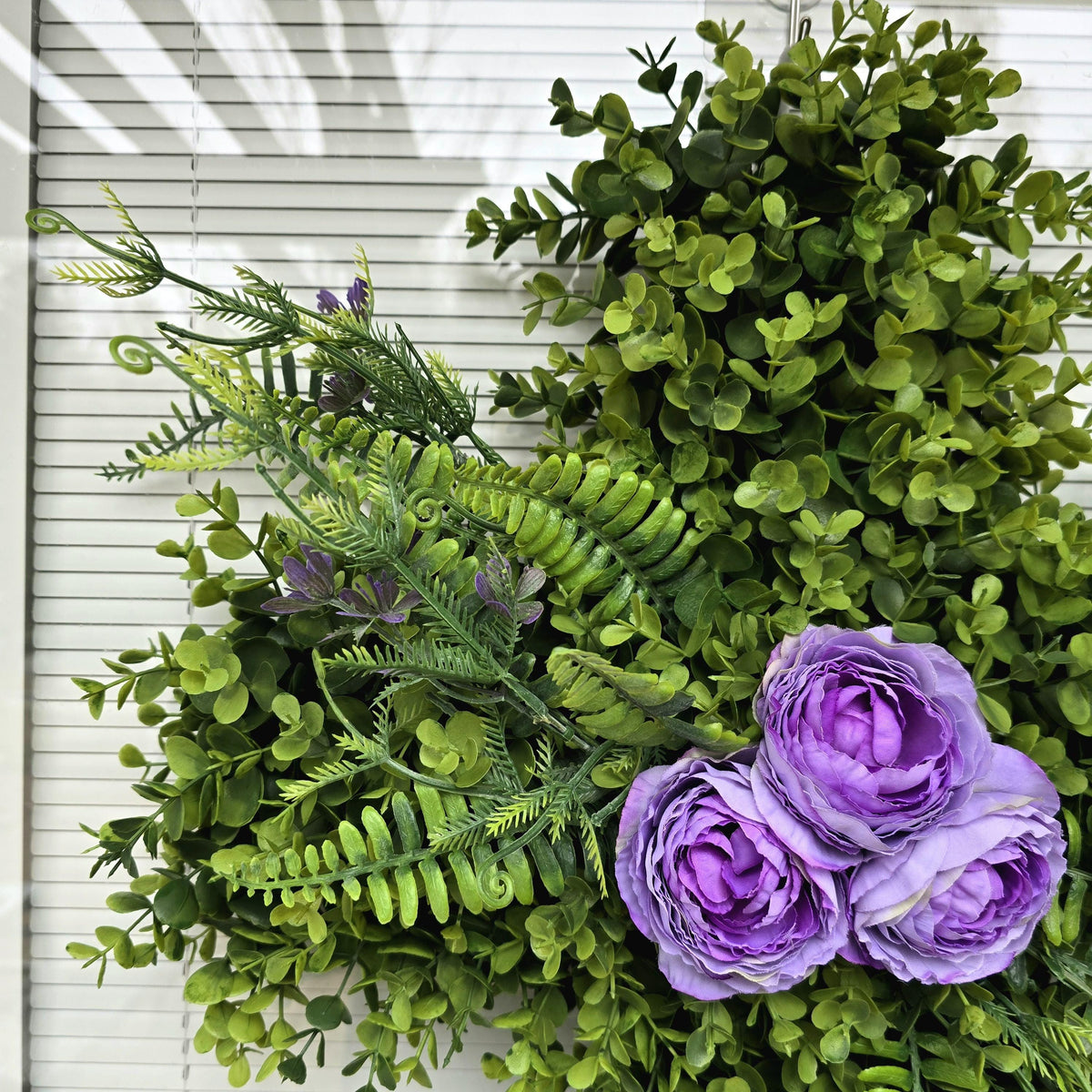 EASTER CROSS WREATH For Front Door, Double Door Wreaths, Memorial, Year Round, Religious Wall Decor, Christian Church, Christianity Gift