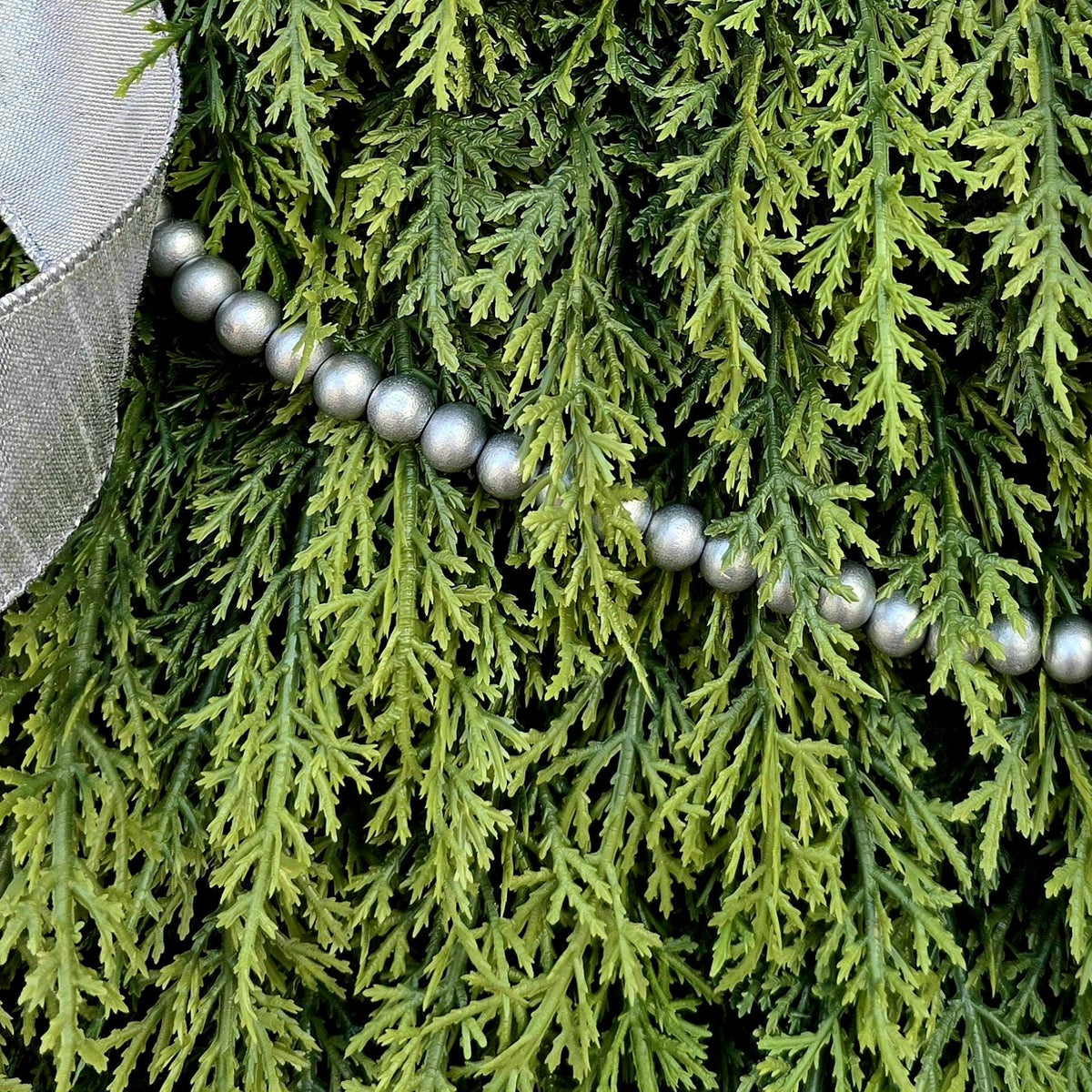 Christmas Wreath For Front Door Decor, Double Door Wreaths, Outdoor Winter Decor, Holiday Xmas Swag, Cedar Wreath