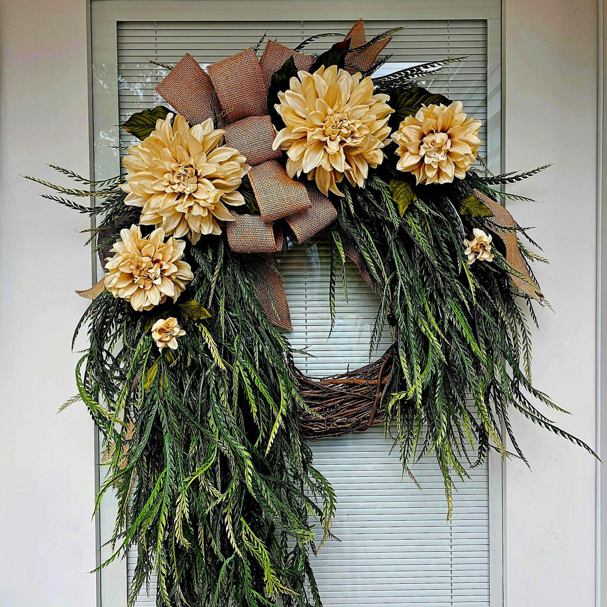 Year Round Wreath, Front Door Decor, Double Door Wreaths, Everyday Outdoor Decoration, Spring Summer Fall Home Decor, Housewarming Gift
