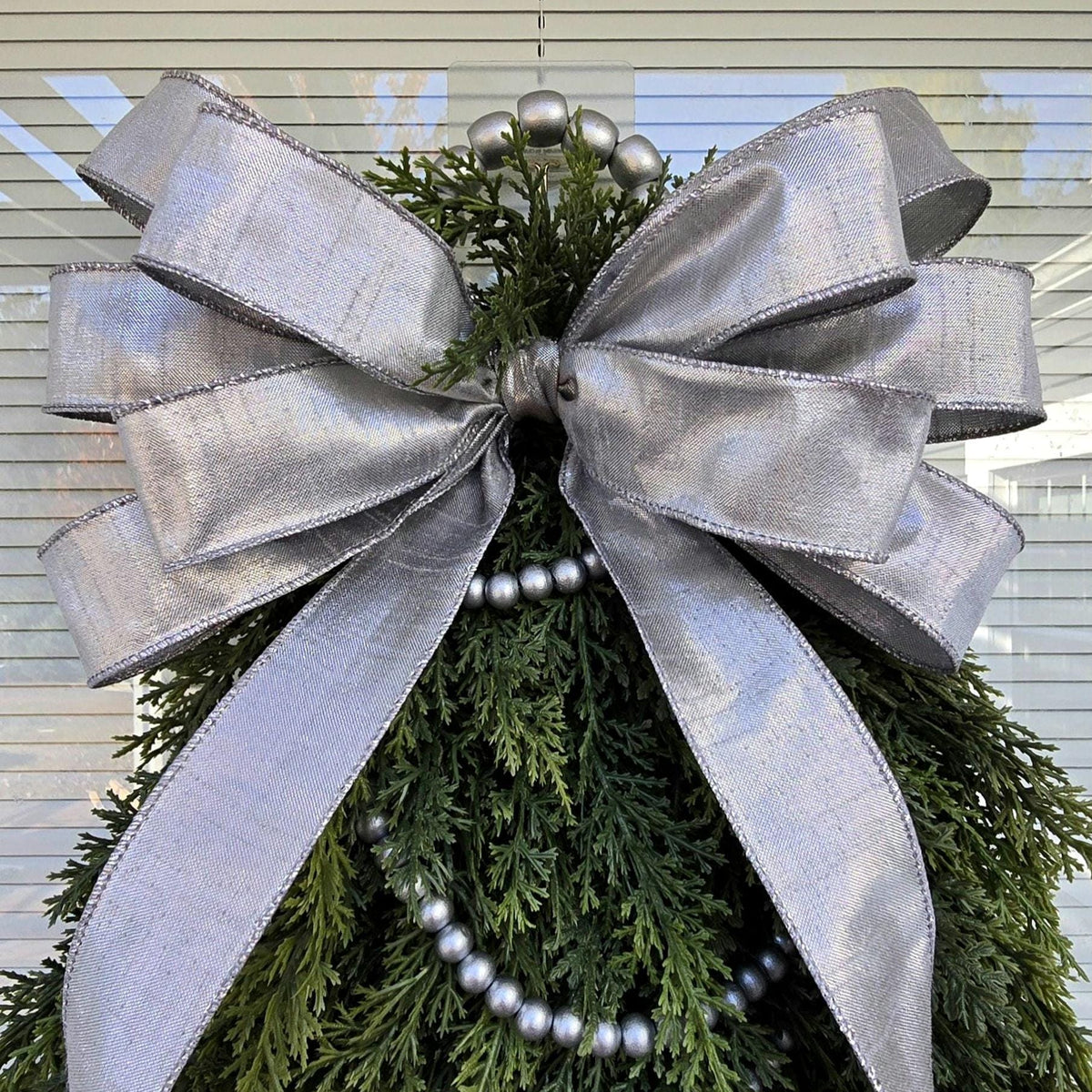 Christmas Wreath For Front Door Decor, Double Door Wreaths, Outdoor Winter Decor, Holiday Xmas Swag, Cedar Wreath