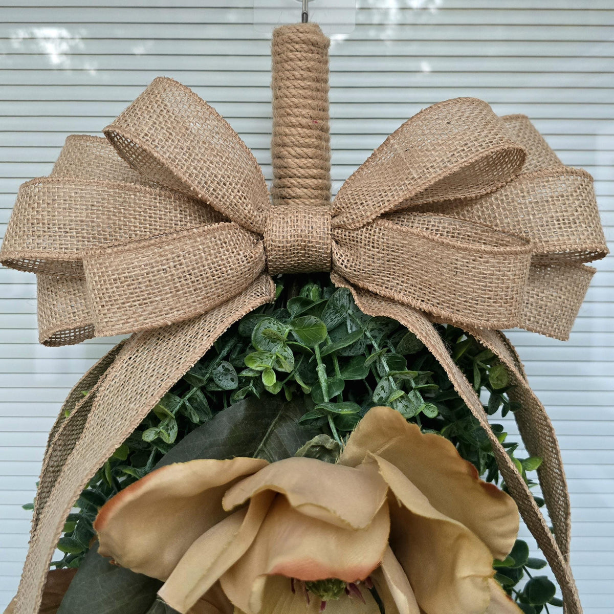 Fall Wreath For Front Door Decor Outdoor Autumn Teardrop Swag Double Door Wreaths