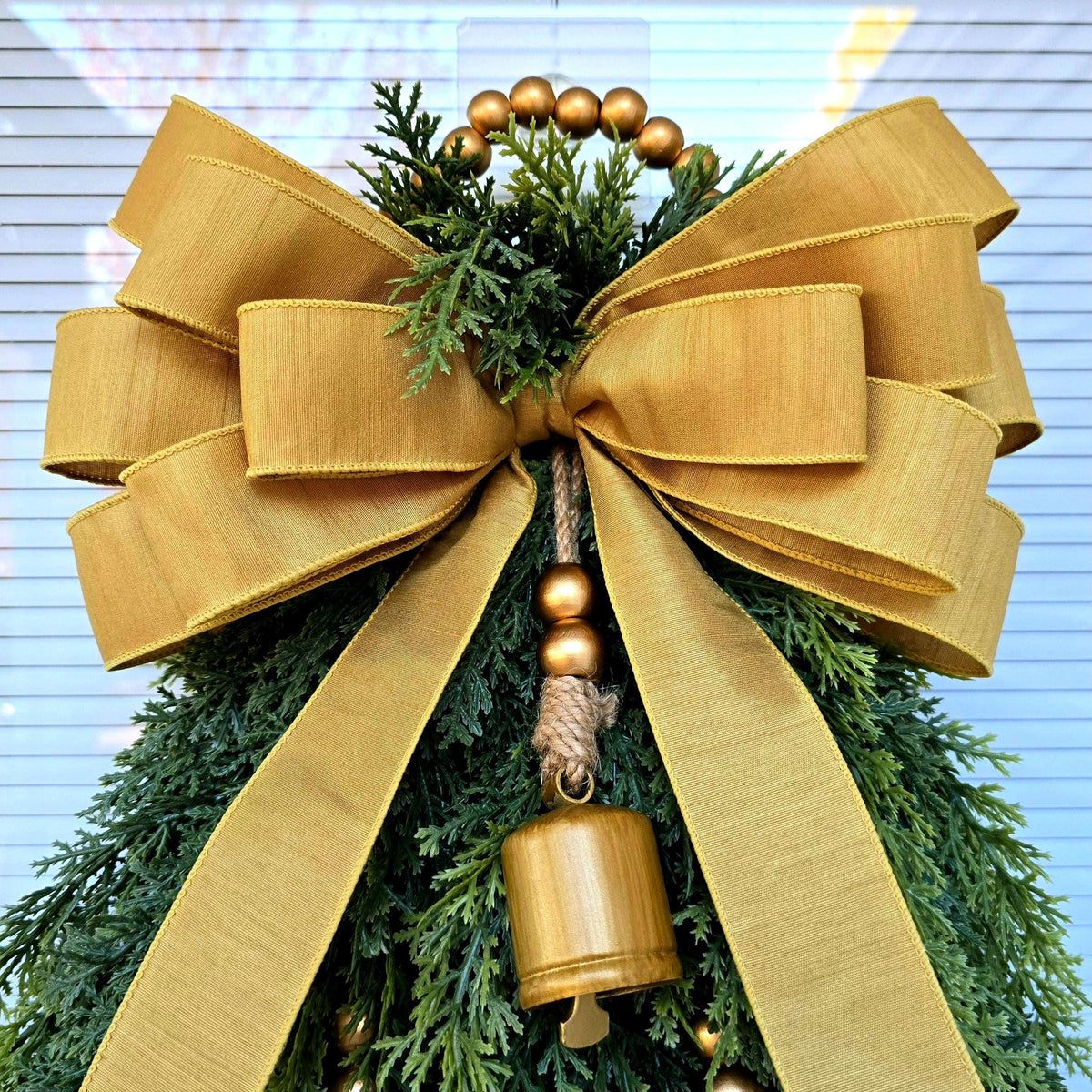 Christmas Wreath For Front Door Outdoor Holiday Decor Xmas Teardrop Swag Double Door Wreaths