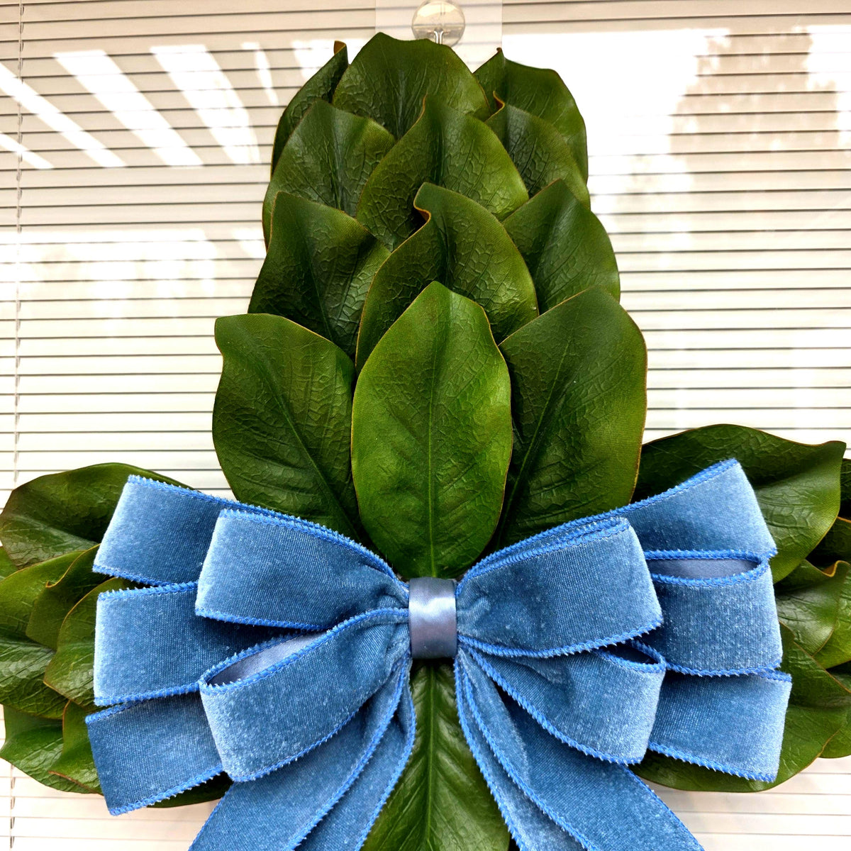 Magnolia Leaf Cross Wreath for Front Door, Farmhouse Religious Decor, Jesus Easter & Lent Cross Wreaths, Christian Door Hanger