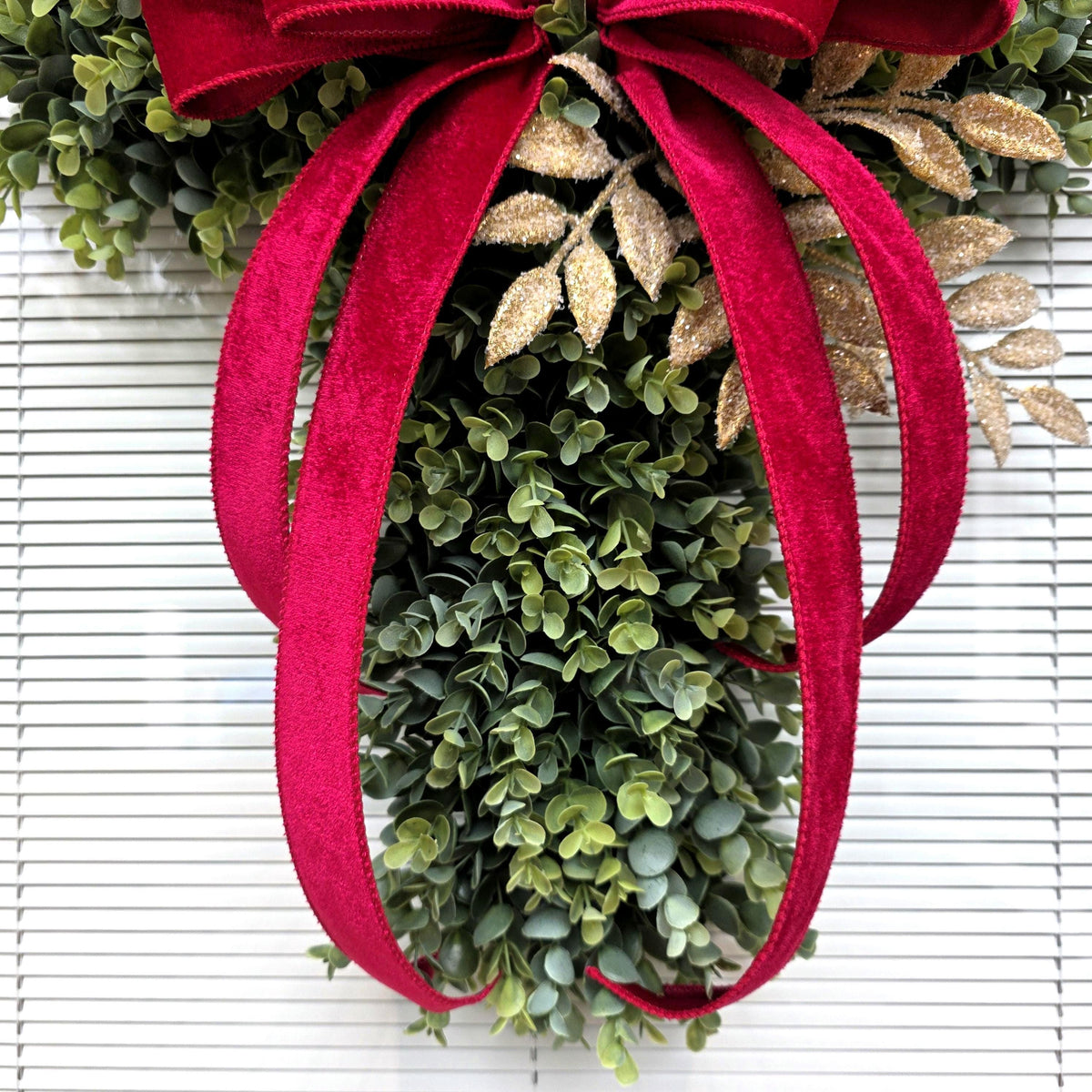 Boxwood Cross Wreath for Front Door, Farmhouse Religious Decor, Easter & Lent Cross Wreaths, Christian Door Hanger