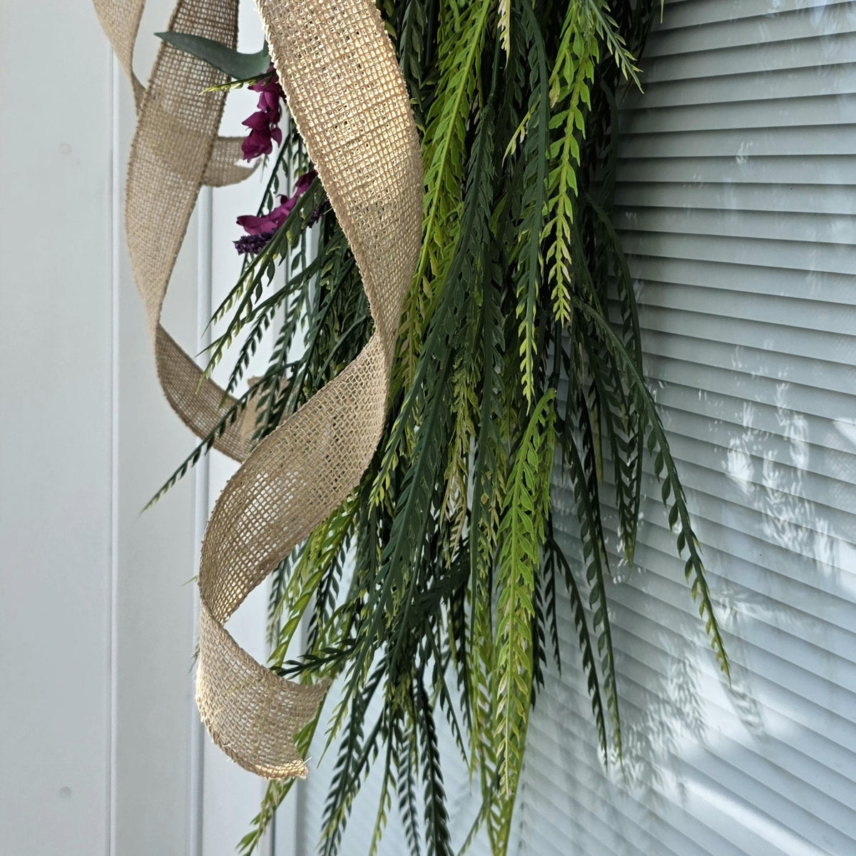 Spring Wreath, Summer Wreath, Outdoor Wreath, Double Door Wreaths, Teardrop Swag, Pink Purple Lavender Swag