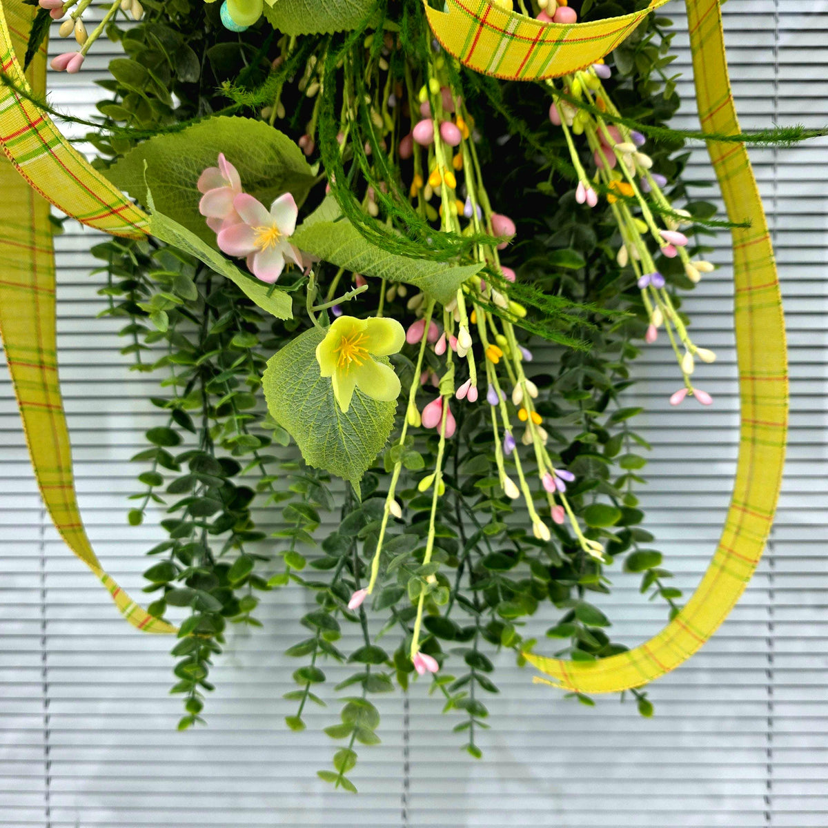 Easter Wreath Teardrop Swag For Front Door Outdoor Decor