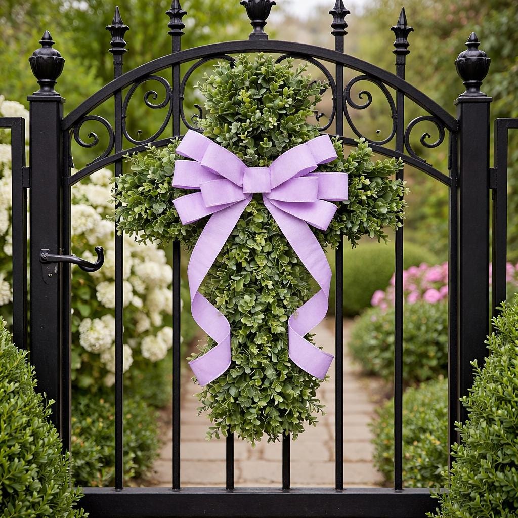 EASTER CROSS WREATH For Front Door, Double Door Wreaths, Memorial, Year Round, Religious Wall Decor, Christian Church, Christianity Gift